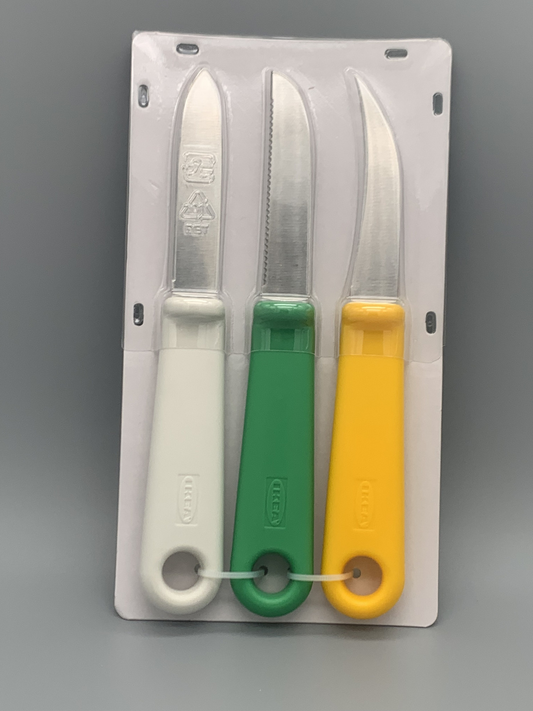 IKEA UPPFYLLD Schälmesser 3er Set versch. Farben